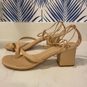 RAYE Leather ankle tie sandals